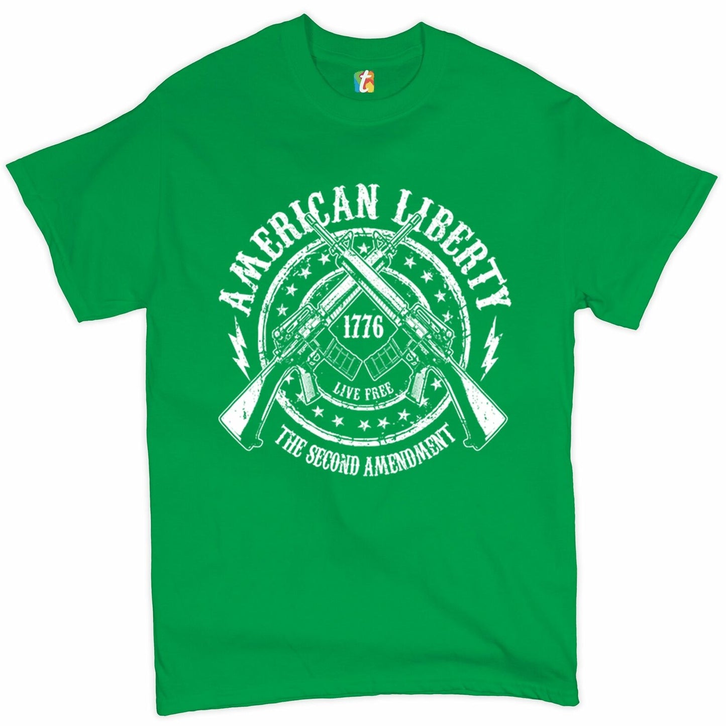 American Liberty - Live Free. The 2nd Amendment 1776 T-Shirt - Liberty Essentials Apparel