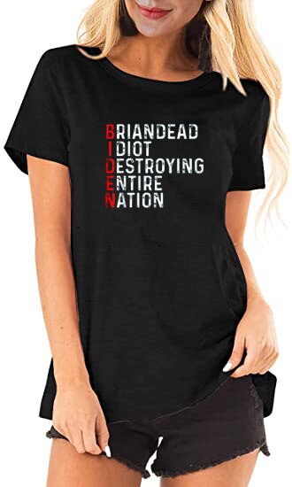 Anti President Joe Biden is an Idiot Funny T-Shirt - Liberty Essentials Apparel