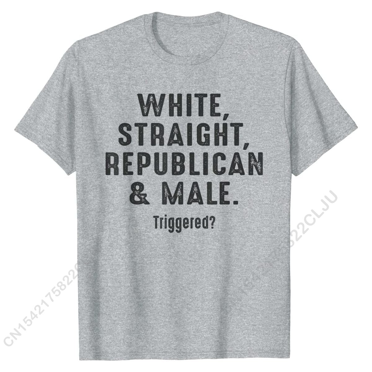 White Straight Republican & Male "Triggered?" Pro Conservative T-Shirt - Liberty Essentials Apparel