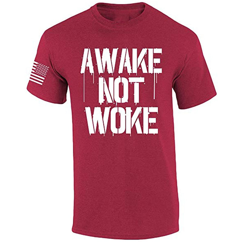 Awake Not Woke Patriotic T-Shirt - Liberty Essentials Apparel