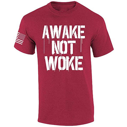 Awake Not Woke Patriotic T-Shirt - Liberty Essentials Apparel