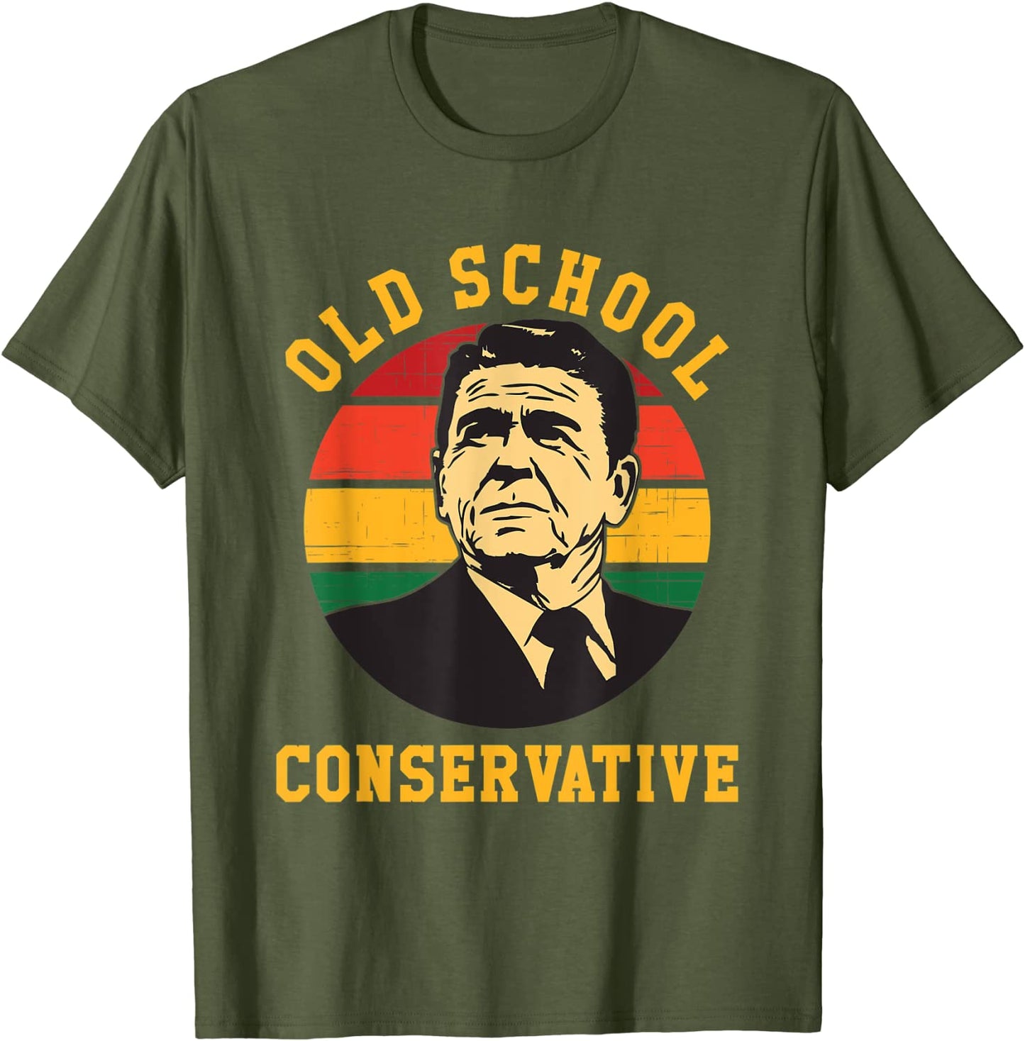 Ronald Reagan - Old School Conservative T-Shirt Funny - Liberty Essentials Apparel