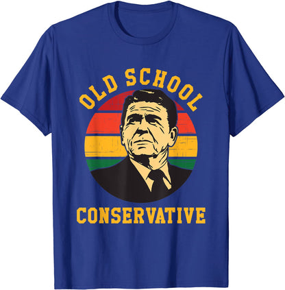 Ronald Reagan - Old School Conservative T-Shirt Funny - Liberty Essentials Apparel