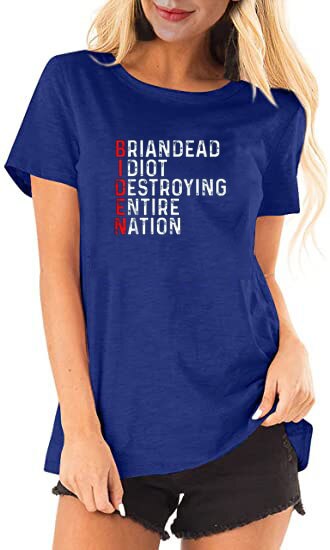 Anti President Joe Biden is an Idiot Funny T-Shirt - Liberty Essentials Apparel