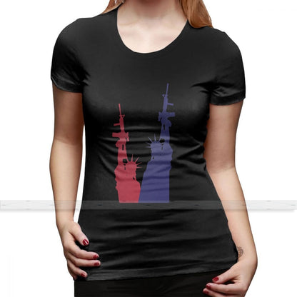 Lady Liberty and the 2nd Amendment T-Shirt - Liberty Essentials Apparel