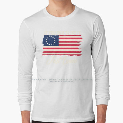 If You Don't Like It Just Leave - Rush Limbaugh - Betsy Ross Flag T-Shirt - Liberty Essentials Apparel