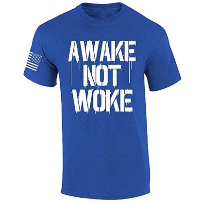 Awake Not Woke Patriotic T-Shirt - Liberty Essentials Apparel