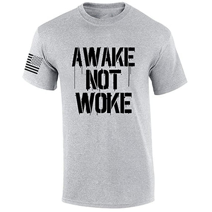 Awake Not Woke Patriotic T-Shirt - Liberty Essentials Apparel