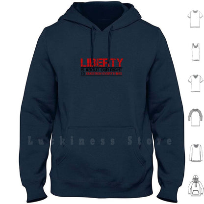 Liberty Is About Questioning Everthing  Hoodie/Long Sleeve - Liberty Essentials Apparel