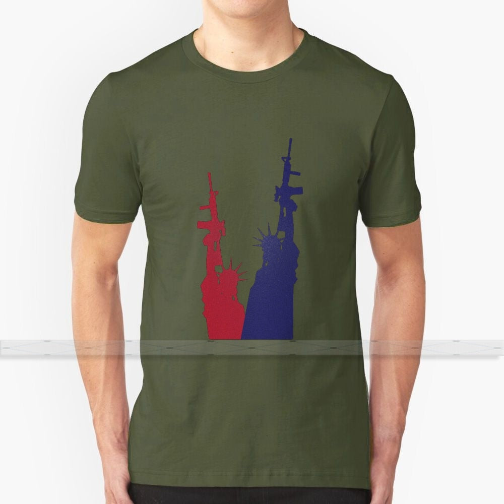 Lady Liberty and the 2nd Amendment T-Shirt - Liberty Essentials Apparel