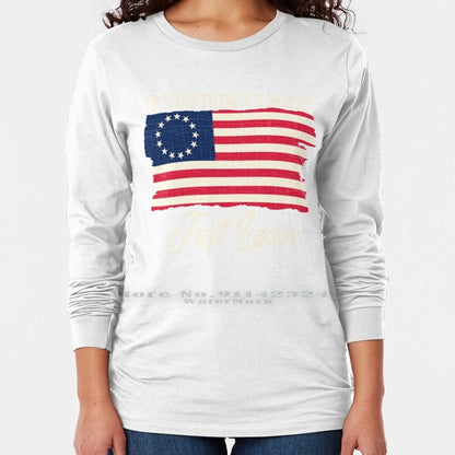 If You Don't Like It Just Leave - Rush Limbaugh - Betsy Ross Flag T-Shirt - Liberty Essentials Apparel
