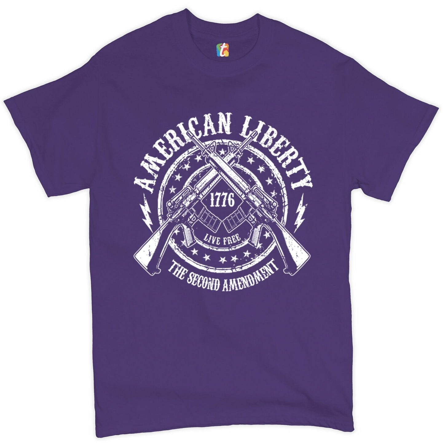 American Liberty - Live Free. The 2nd Amendment 1776 T-Shirt - Liberty Essentials Apparel
