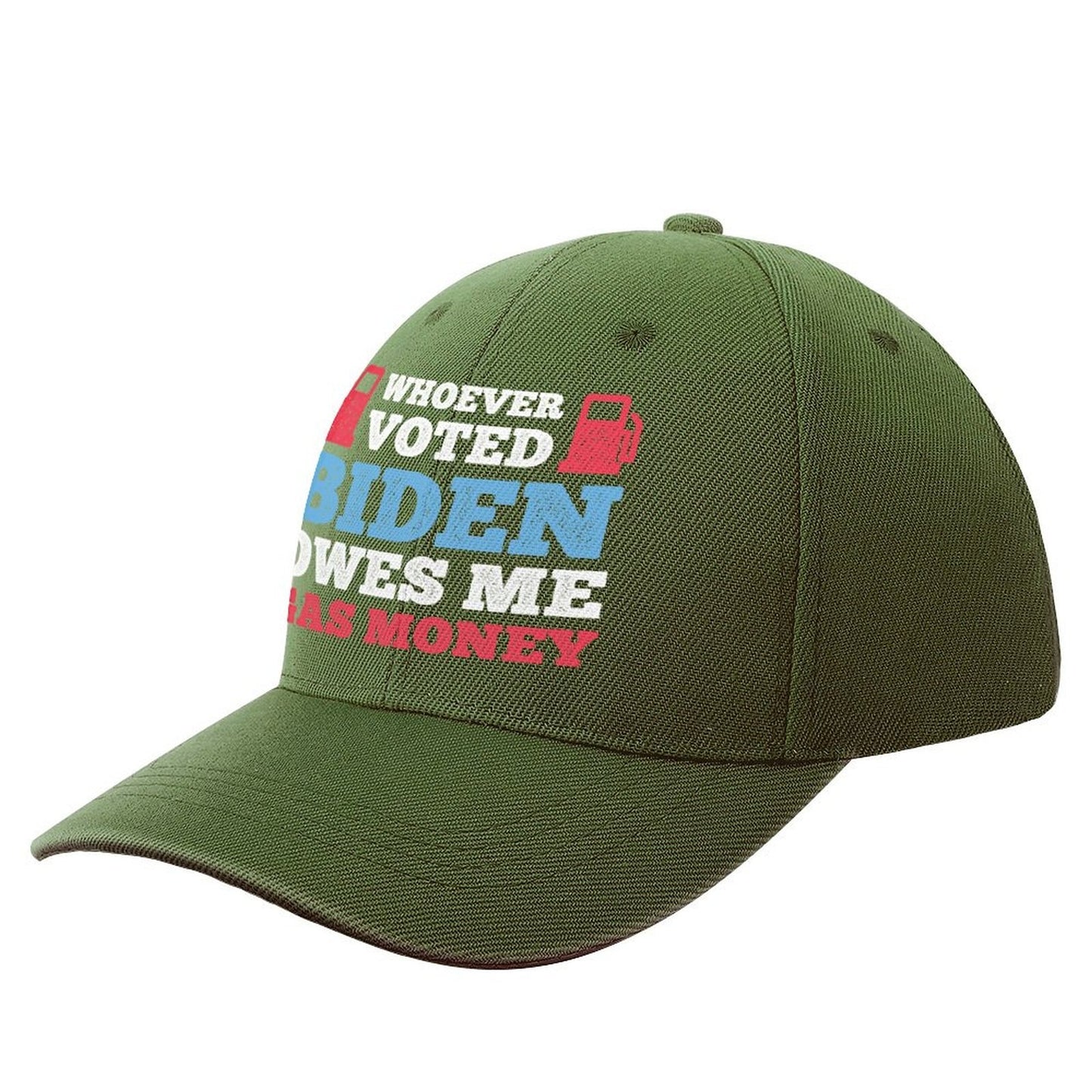 "Whoever Voted Biden Owes Me Gas Money" Meme - Conservative Baseball Cap Funny - Liberty Essentials Apparel