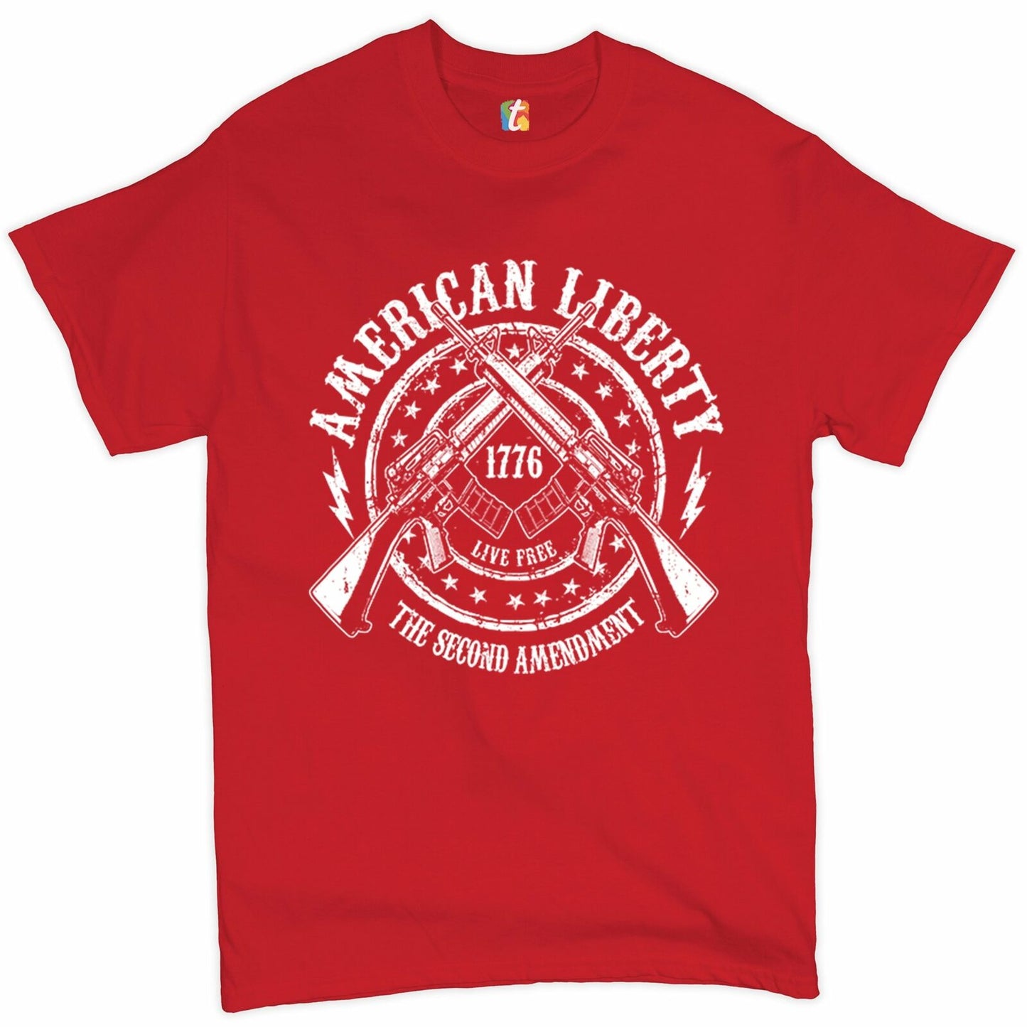 American Liberty - Live Free. The 2nd Amendment 1776 T-Shirt - Liberty Essentials Apparel