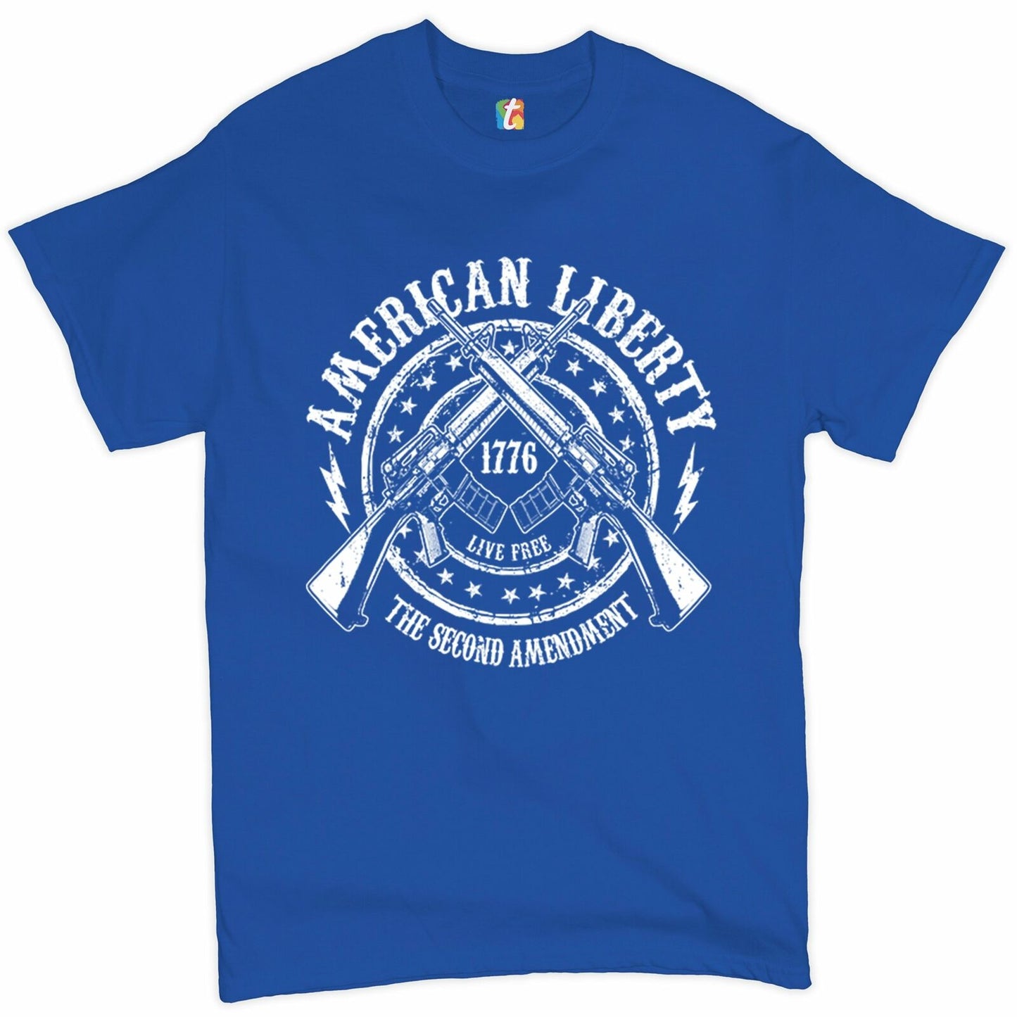 American Liberty - Live Free. The 2nd Amendment 1776 T-Shirt - Liberty Essentials Apparel