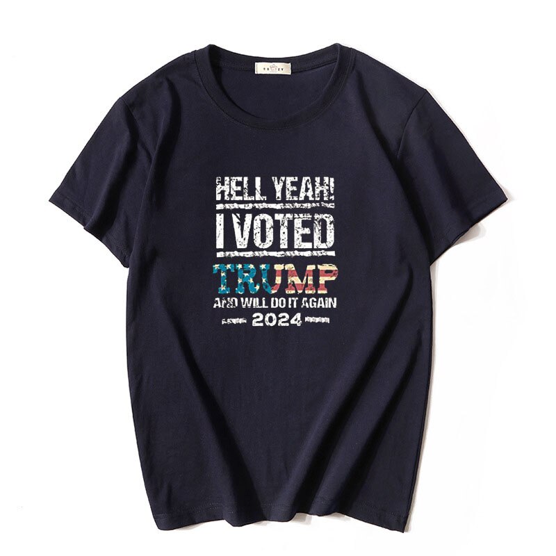 Hell Yeah! I Voted Trump Graphic T-Shirt for MAGA Patriots - Liberty Essentials Apparel