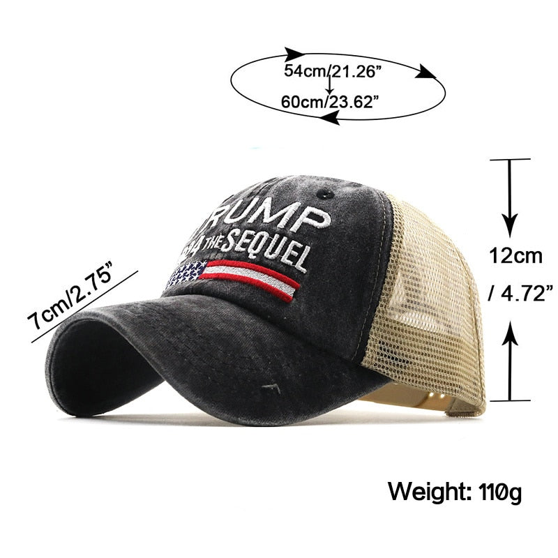 Trump 2024 Presidential Hat Make America Great Again - MAGA Embroidered Mesh Cap - Liberty Essentials Apparel