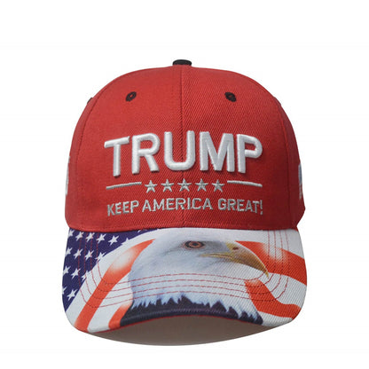 Trump 2024 Camo Baseball Hat with USA Flag - Liberty Essentials Apparel