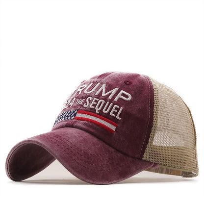 Trump 2024 Presidential Hat Make America Great Again - MAGA Embroidered Mesh Cap - Liberty Essentials Apparel