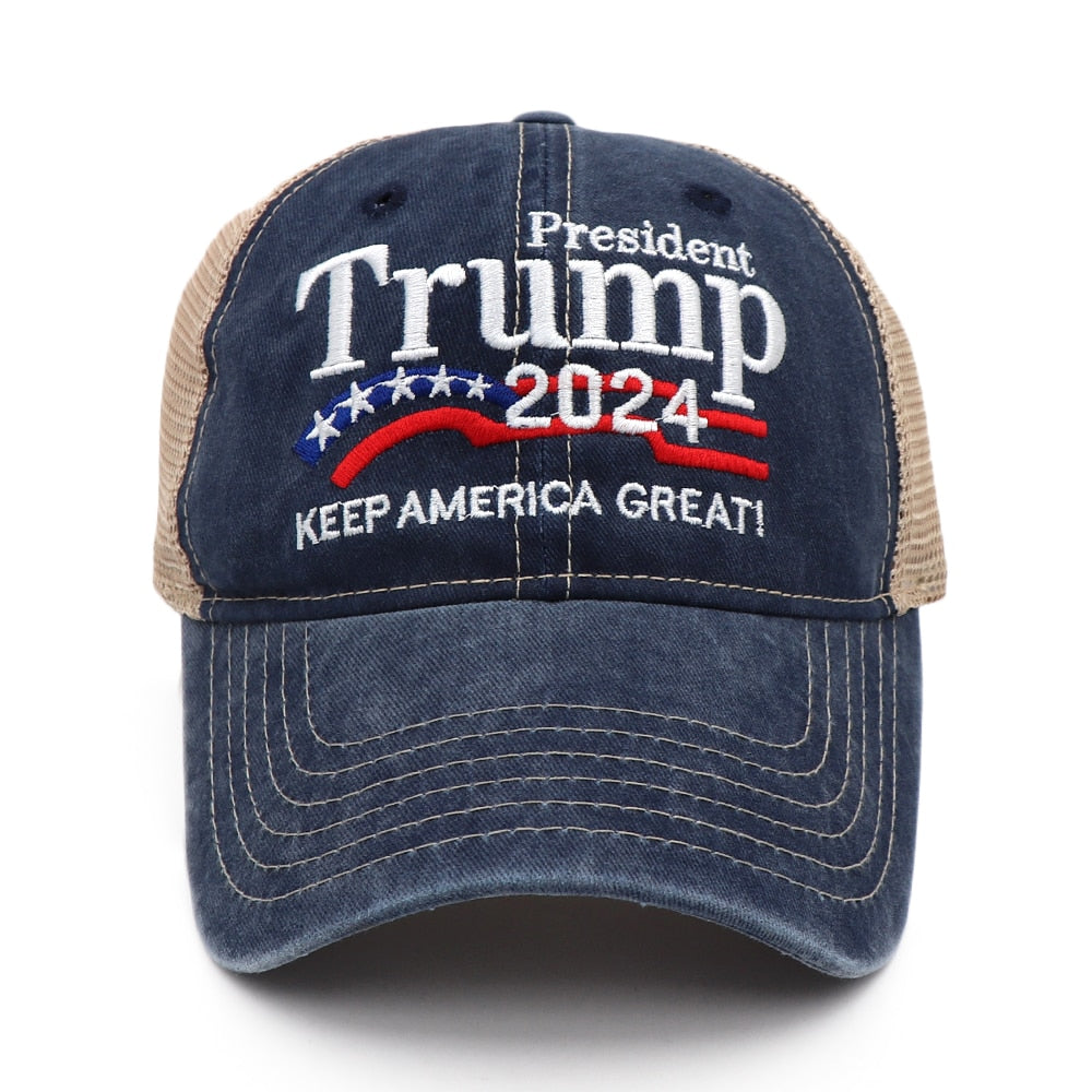 Donald Trump 2024 USA Baseball Cap - Keep America Great! - Liberty Essentials Apparel