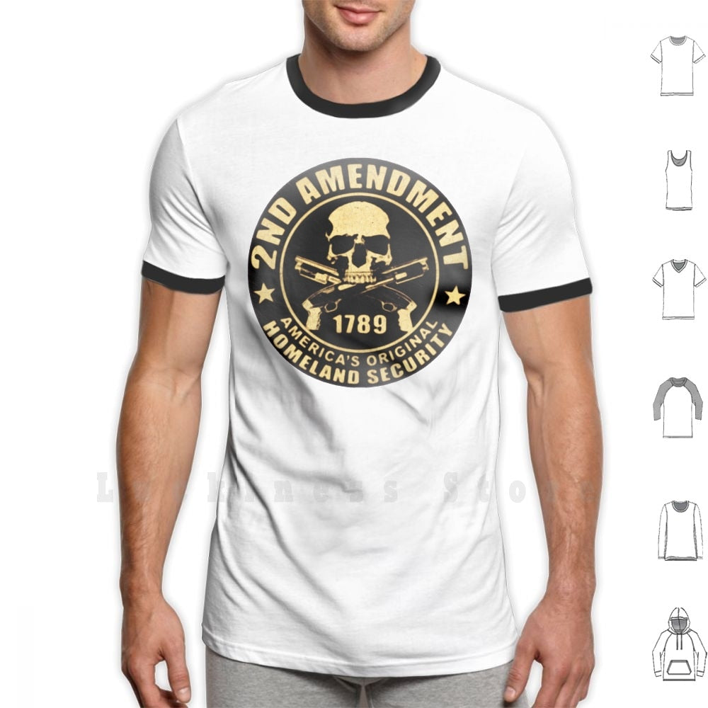 2nd Amendment T Shirt Big Size 100% Cotton - Liberty Essentials Apparel