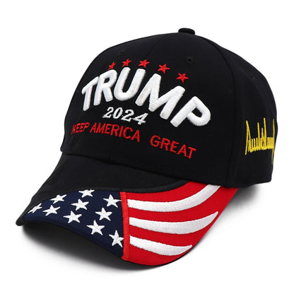Donald Trump 2024 "Keep America Great" Baseball Cap - 3D Embroidered Snapback Hat - Liberty Essentials Apparel