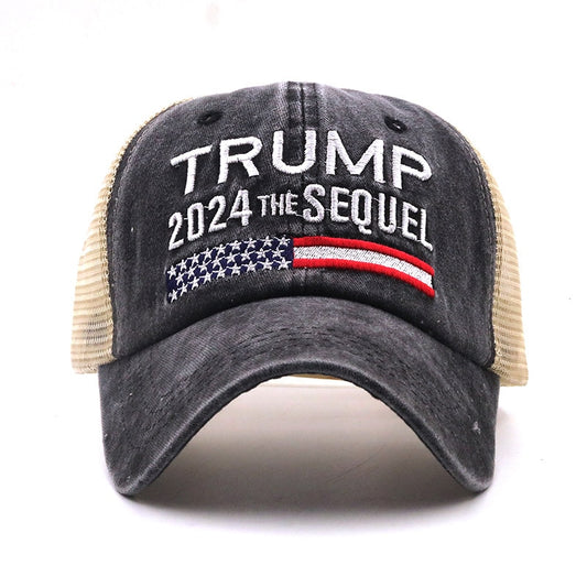 Trump 2024 Presidential Hat Make America Great Again - MAGA Embroidered Mesh Cap - Liberty Essentials Apparel