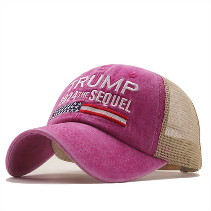 Trump 2024 Presidential Hat Make America Great Again - MAGA Embroidered Mesh Cap - Liberty Essentials Apparel