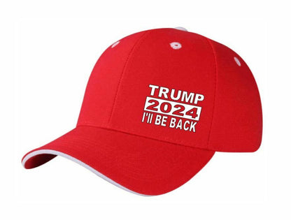 Trump -"I'll Be Back" 2024 President Red Cap - Liberty Essentials Apparel