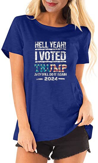 Hell Yeah! I Voted Trump Graphic T-Shirt for MAGA Patriots - Liberty Essentials Apparel