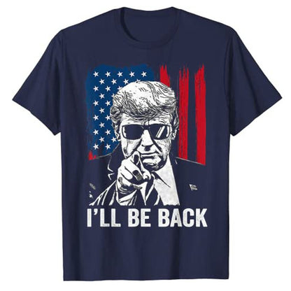 I'll Be Back To Save America Trump 2024 T-Shirt - Liberty Essentials Apparel