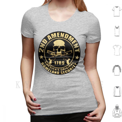 2nd Amendment T Shirt Big Size 100% Cotton - Liberty Essentials Apparel