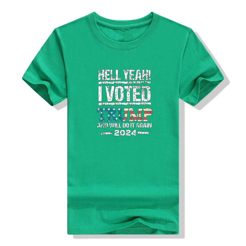 Hell Yeah! I Voted Trump Graphic T-Shirt for MAGA Patriots - Liberty Essentials Apparel