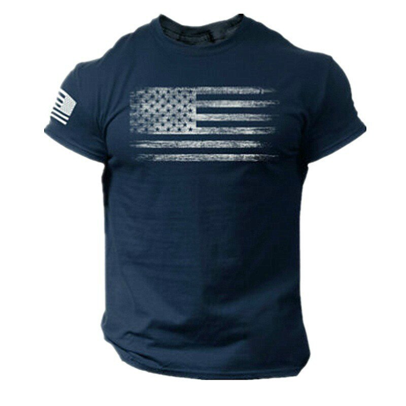 Soldier Stars and Stripes short-sleeved Quick Dry T-shirt - Liberty Essentials Apparel
