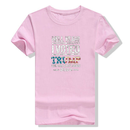 Hell Yeah! I Voted Trump Graphic T-Shirt for MAGA Patriots - Liberty Essentials Apparel