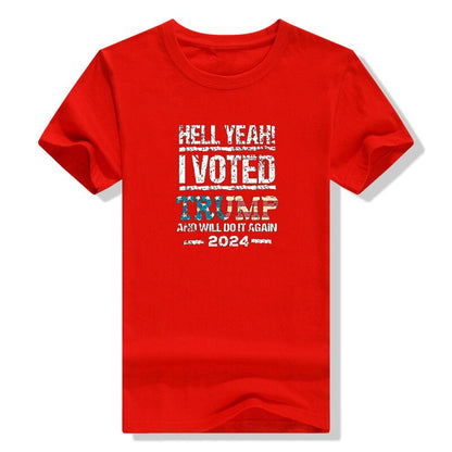 Hell Yeah! I Voted Trump Graphic T-Shirt for MAGA Patriots - Liberty Essentials Apparel