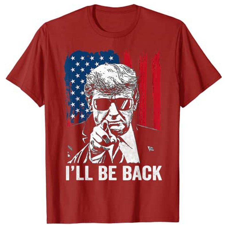 I'll Be Back To Save America Trump 2024 T-Shirt - Liberty Essentials Apparel