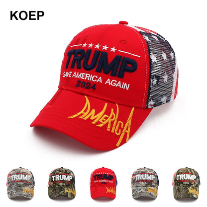 SAVE AMERICA AGAIN Trump 2024 Baseball Cap - Snapback Hat with Embroidery - Liberty Essentials Apparel