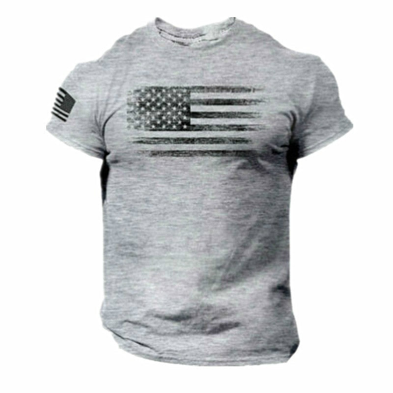 Soldier Stars and Stripes short-sleeved Quick Dry T-shirt - Liberty Essentials Apparel
