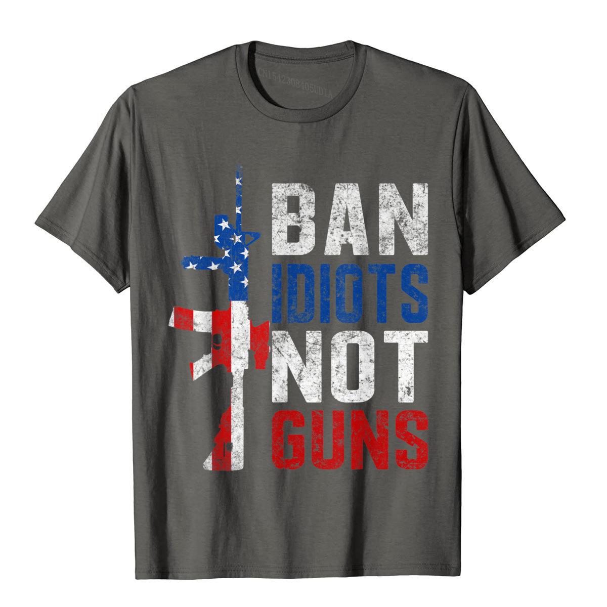 Ban Idiots Not Guns T-Shirt - Liberty Essentials Apparel