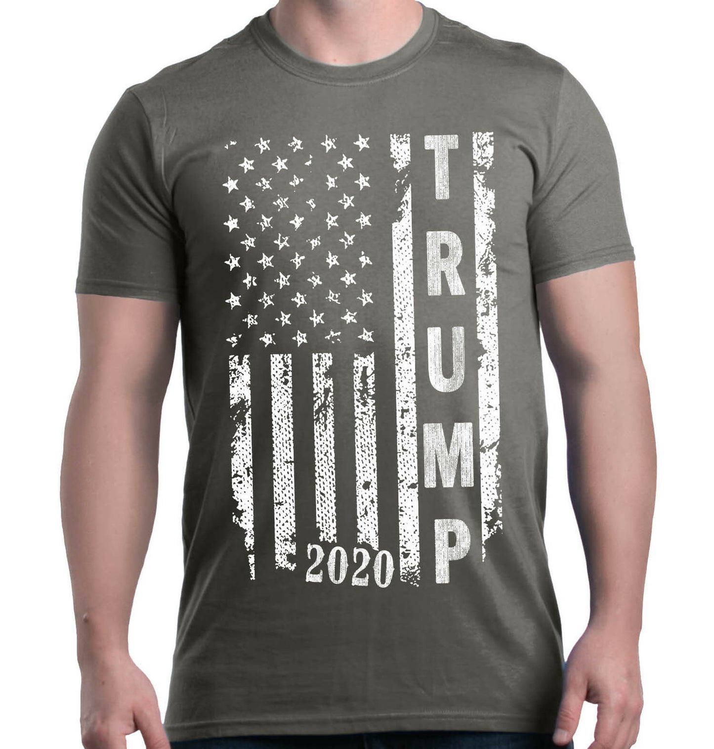 Trump 2020 USA Flag T-Shirt - Political and Patriotic - Liberty Essentials Apparel