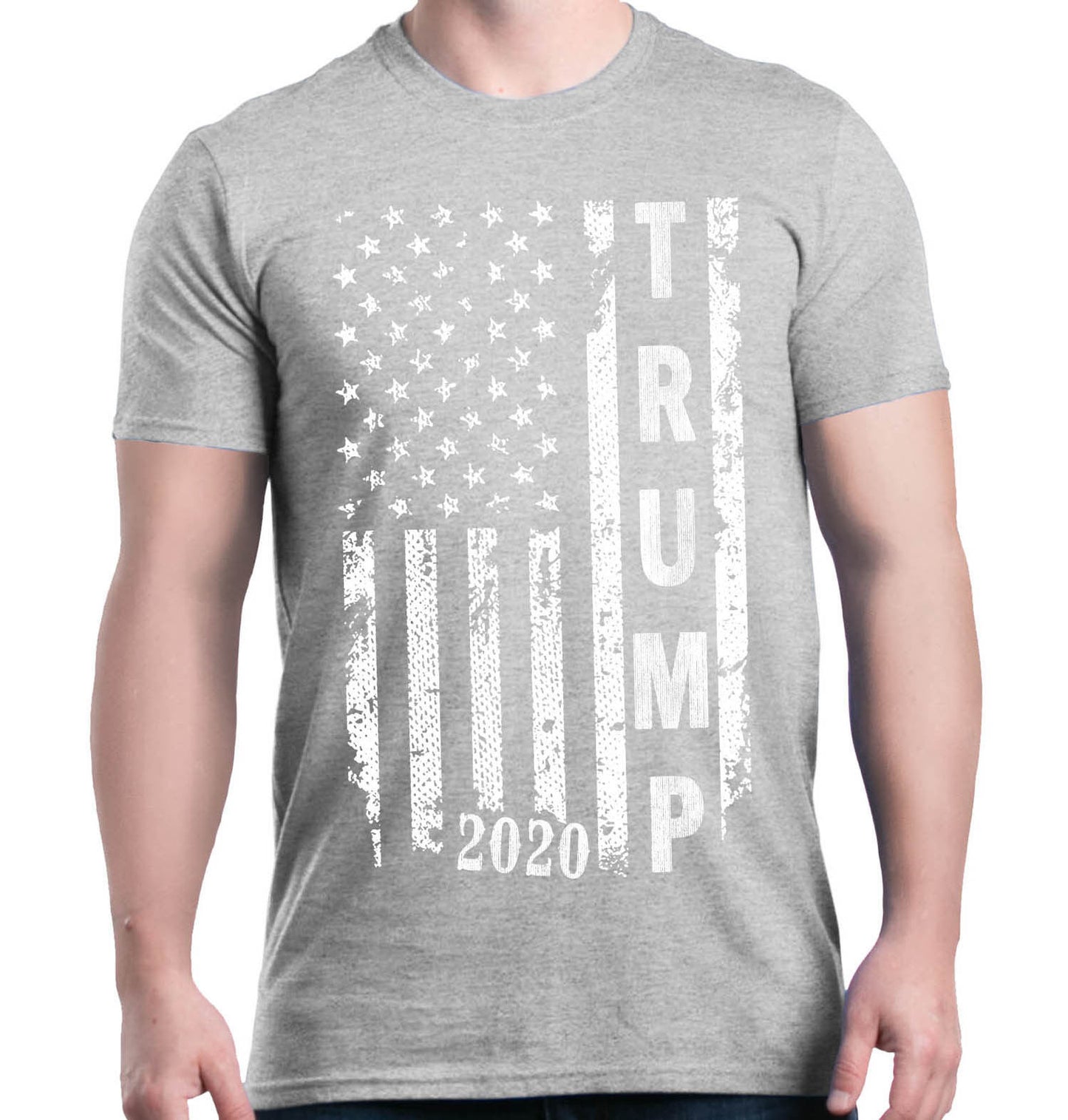 Trump 2020 USA Flag T-Shirt - Political and Patriotic - Liberty Essentials Apparel