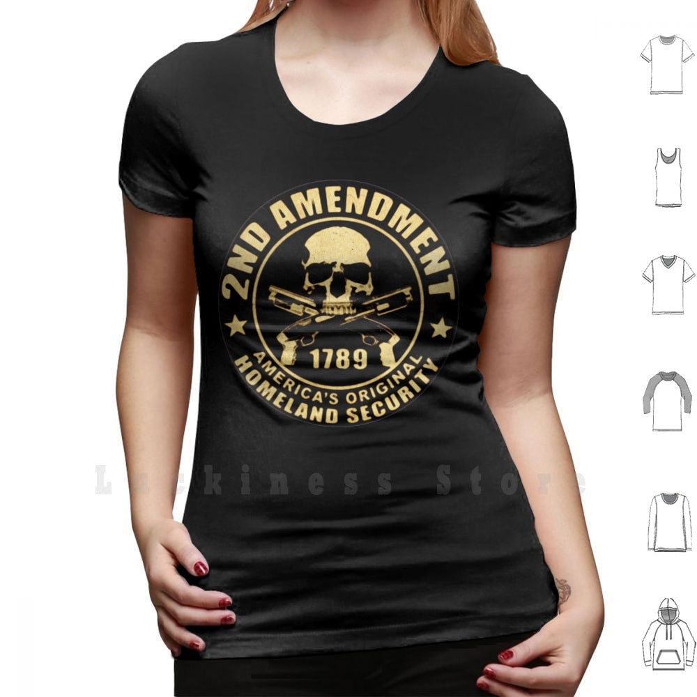 2nd Amendment T Shirt Big Size 100% Cotton - Liberty Essentials Apparel