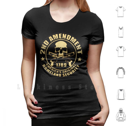 2nd Amendment T Shirt Big Size 100% Cotton - Liberty Essentials Apparel