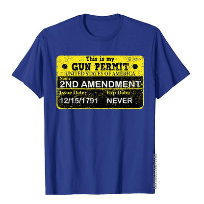 The 2A Is My Gun Permit Proud American Pro 2nd Amendment T-Shirt - Liberty Essentials Apparel