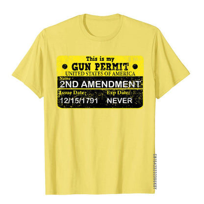 The 2A Is My Gun Permit Proud American Pro 2nd Amendment T-Shirt - Liberty Essentials Apparel