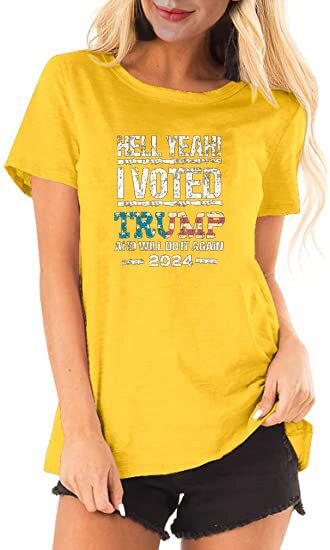 Hell Yeah! I Voted Trump Graphic T-Shirt for MAGA Patriots - Liberty Essentials Apparel