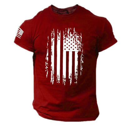 Soldier Stars and Stripes short-sleeved Quick Dry T-shirt - Liberty Essentials Apparel