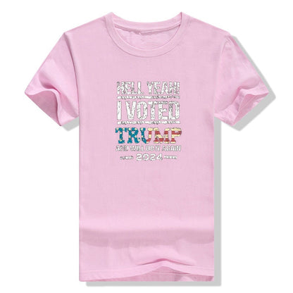 Hell Yeah! I Voted Trump Graphic T-Shirt for MAGA Patriots - Liberty Essentials Apparel