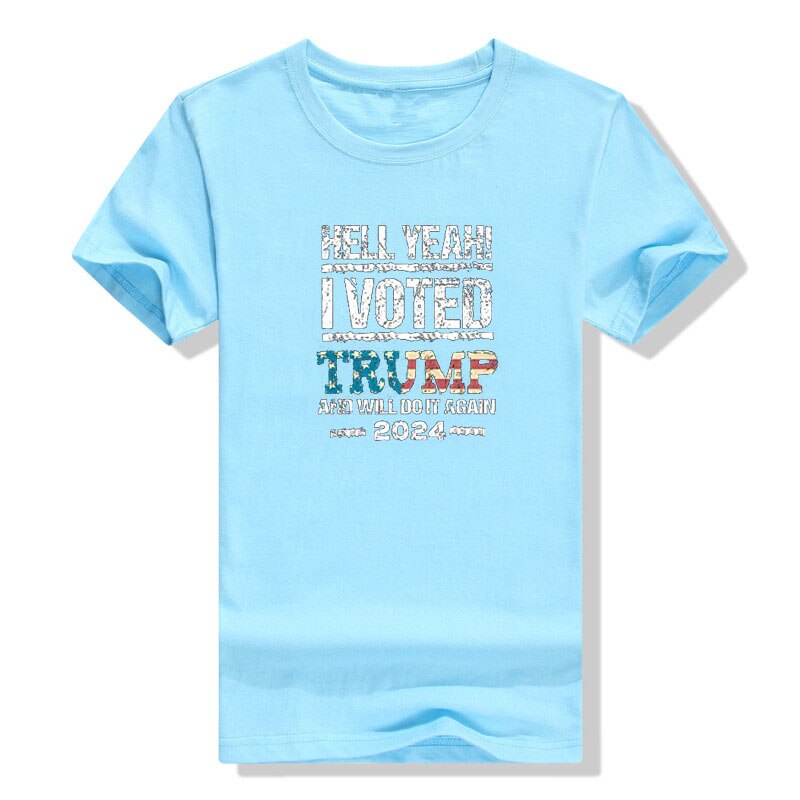 Hell Yeah! I Voted Trump Graphic T-Shirt for MAGA Patriots - Liberty Essentials Apparel